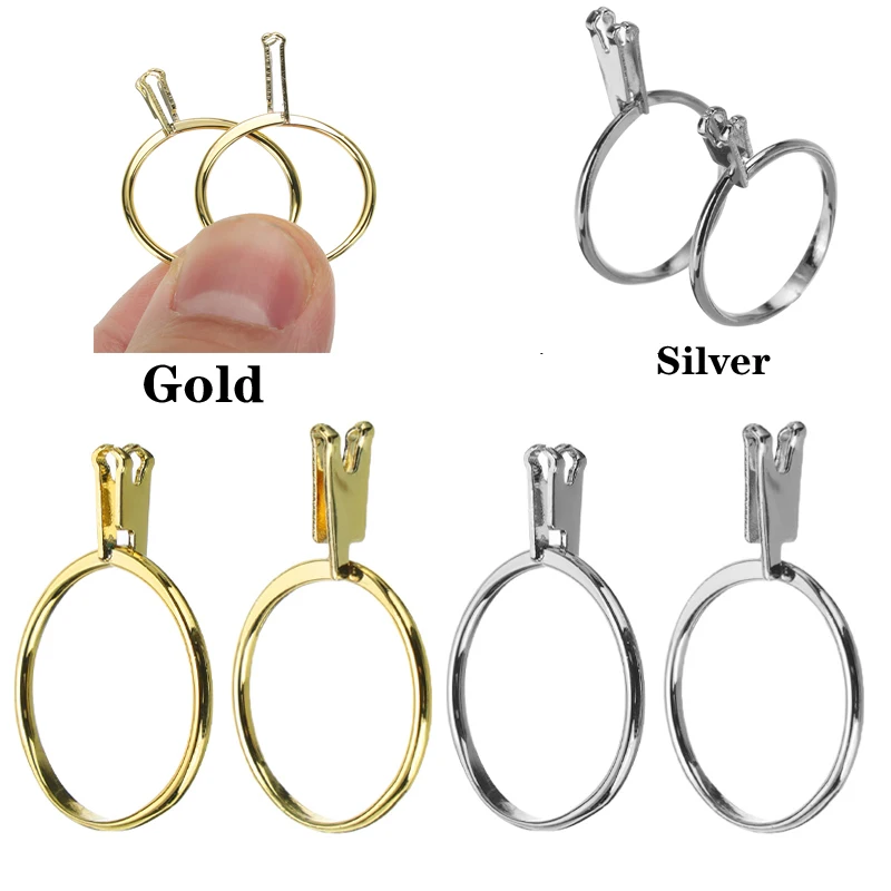 1/4 Stück Ringhalter Edelstein Werkzeuge Halter für Schmuck lose Clip Holding Klaue Halter Display – Detail 1