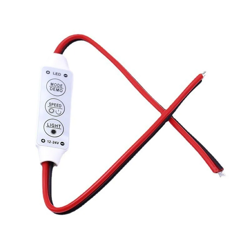 12V-24V Mini 3 Keys Single Color LED Controller Brightness Dimmer for led strip light