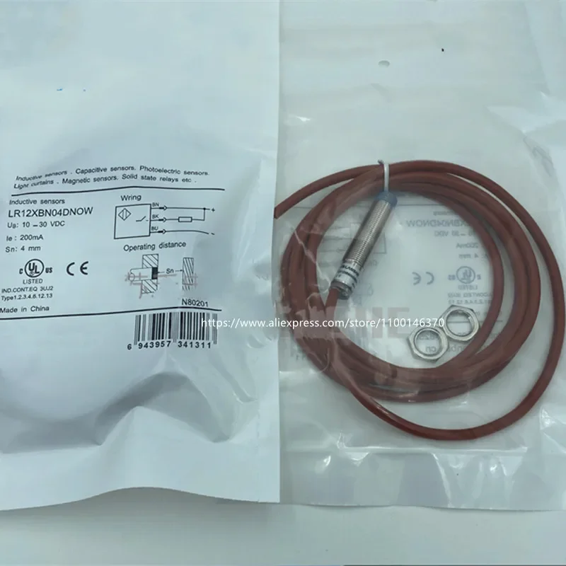 

2 шт. LR12XBN04DNOW, новый высококачественный бесконтактный переключатель, трехпроводной, NPN, нормально открытый