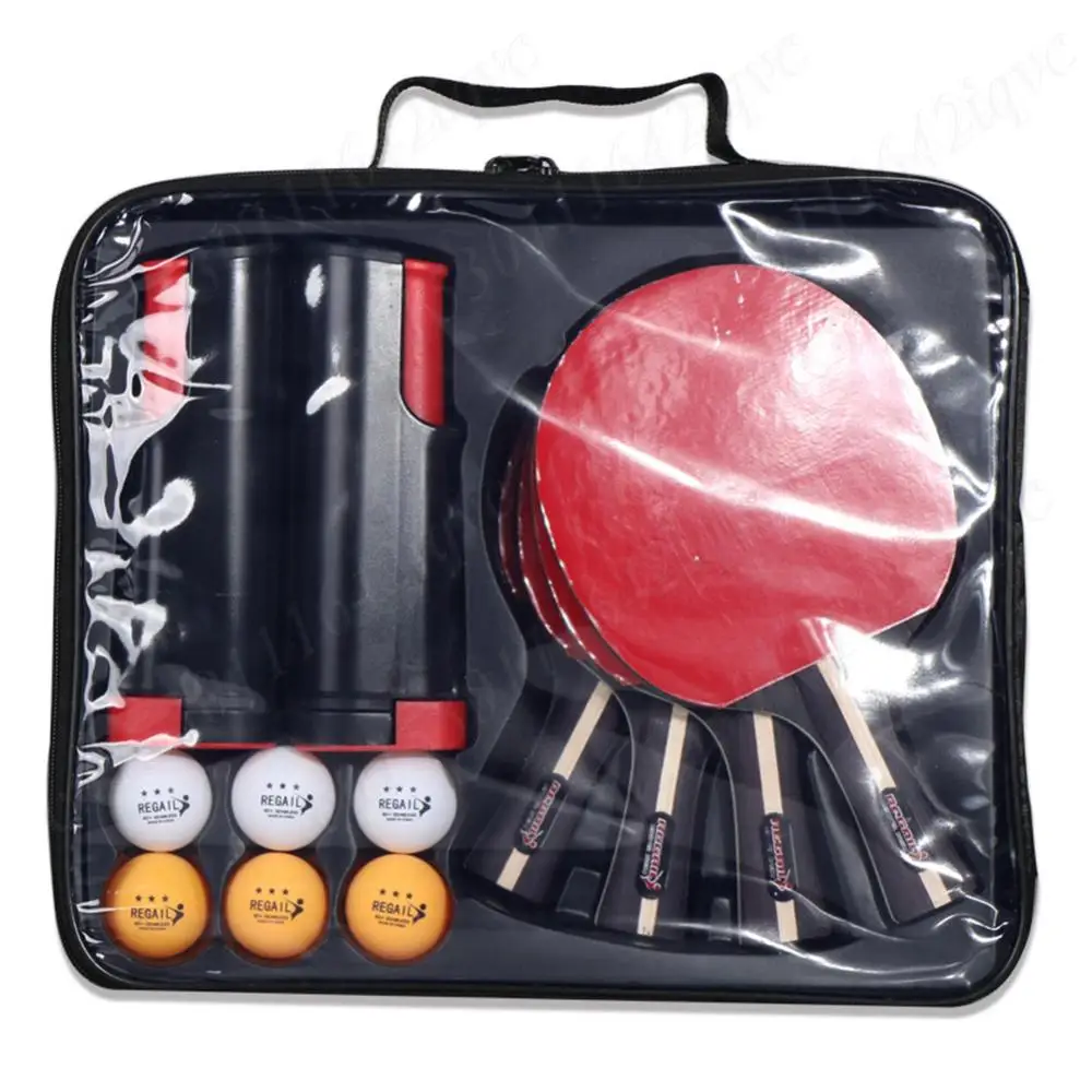 プロの卓球ラケット,格納式ネット,卓球ラケット,ボール,キャリングバッグ