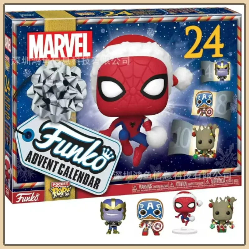 

Disney Marvel Advent Calendar Surprise Gift Box Cartoon Anime Spider-Man Model Christmas 24 Days Countdown Kids New Year Gift