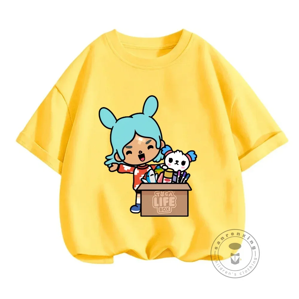 توكا الحياة العالم تي شيرت جديد لعبة الأطفال أنيمي تيز توكا بوكا الحياة العالم لعبة أطفال بلايز المحملة المراهقين قصيرة الأكمام عادية التي شيرت