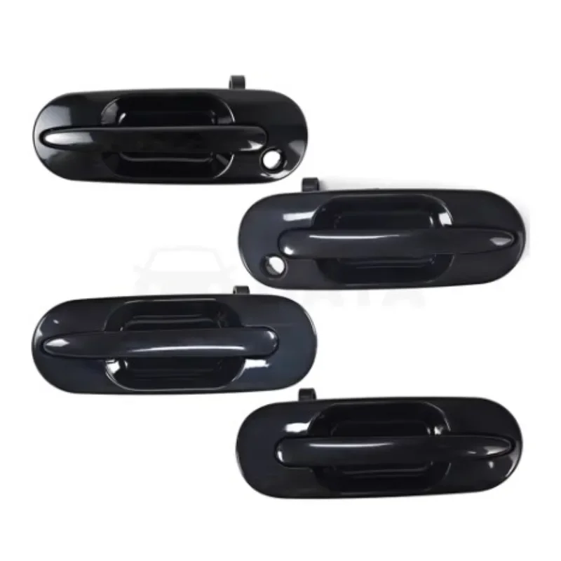 

New 4Pcs Exterior Door Handle Front & Rear Outside Outer Kit for Honda CR-V CRV 1997-2001 Left & Right Black