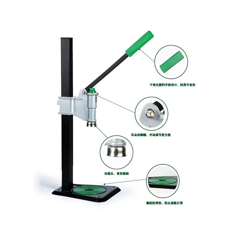 Beer Bottle capping Machine handheld power sealing bottles packing equipment lid capping size 30mm