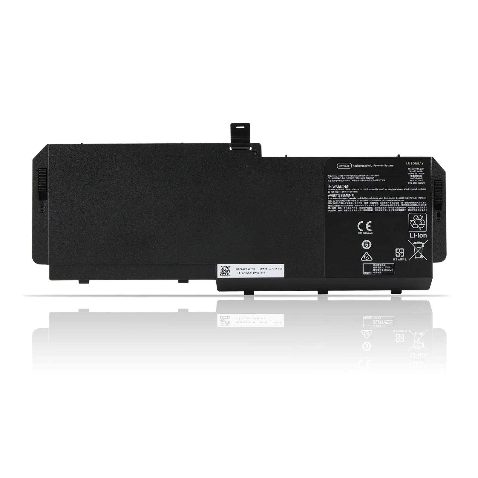 

Аккумулятор для ноутбука LUSONBAY AM06XL 11.55V 95.9Wh для HP ZBook 17 G5 G6 Series AMO6XL HSTNN-IB8G L07350-1C1 L07044-855 AM06095XL