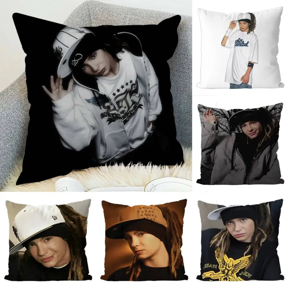 

Tom Kaulitz Pillow Case Luxury Double-sided For Car Pillows 45x45 Cushions Cover Home And Decoration Sofa Pillowcase 50x50
