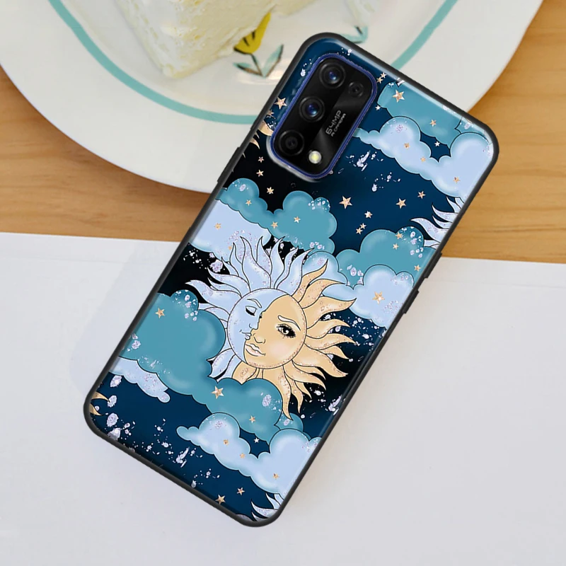 Sun Moon Star Astrological Celestial For OnePlus 11 10 Pro 10T Nord 3 2T CE 2 Lite Realme C55 C35 C33 C31 C30 C21Y GT Neo 5 Case