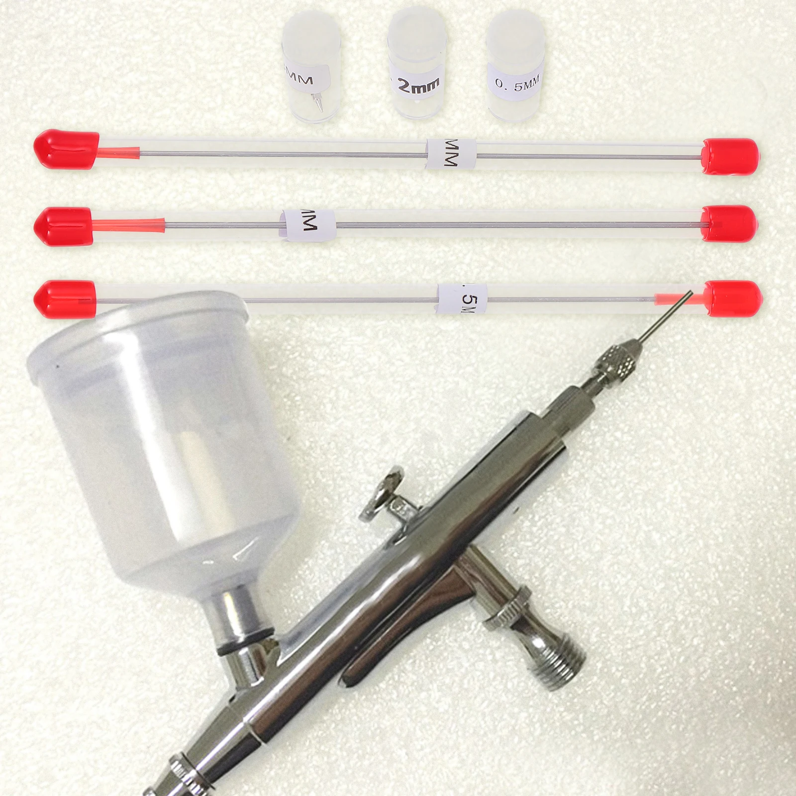 

Airbrush Needle Nozzle Kit Replacement Parts for Airbrush Sprayer Painting Supplies Alloy Material Practical Repair Set