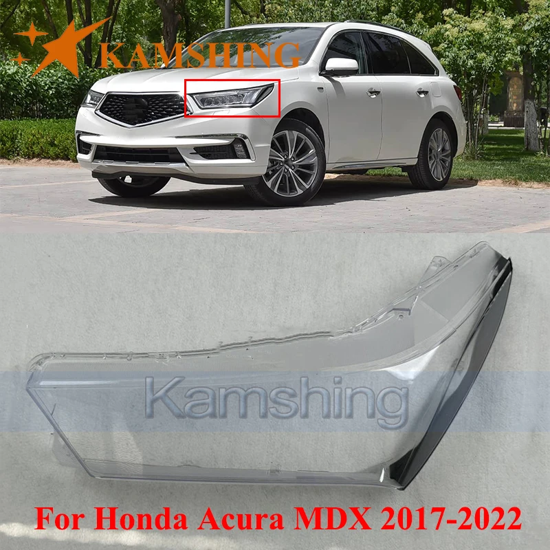 

Защитная накладка на передний бампер CAPQX для фар Honda Acura MDX 2017-2022, стеклянная маска для фар, линза фары