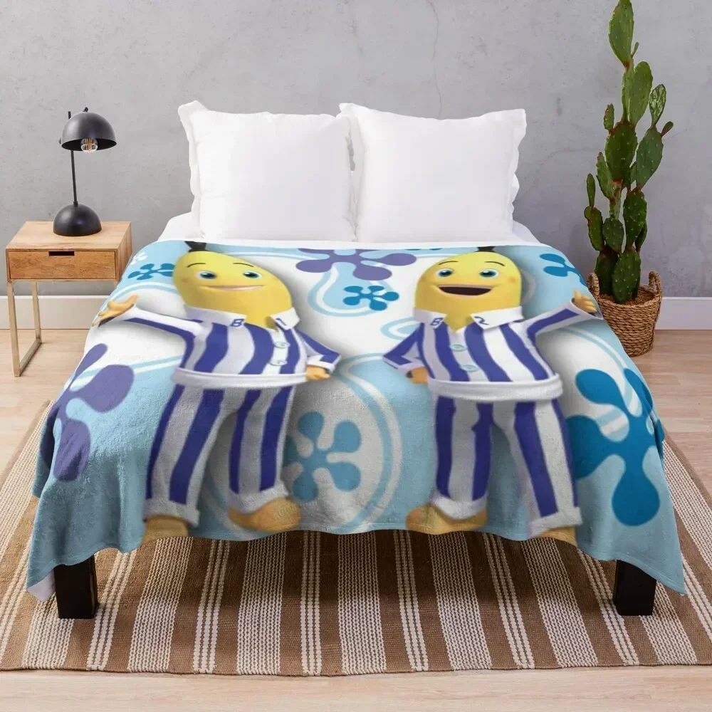 bananas in pyjamas best friend Throw Blanket Decorative Sofas Vintage Nap Bed linens Blankets