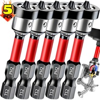 5/1PCS Positioning Screwdriver Bits Drywall Screw Bits 50mm Gypsum Board Plasterboard Screws Locating Batch Head Drilling Tools