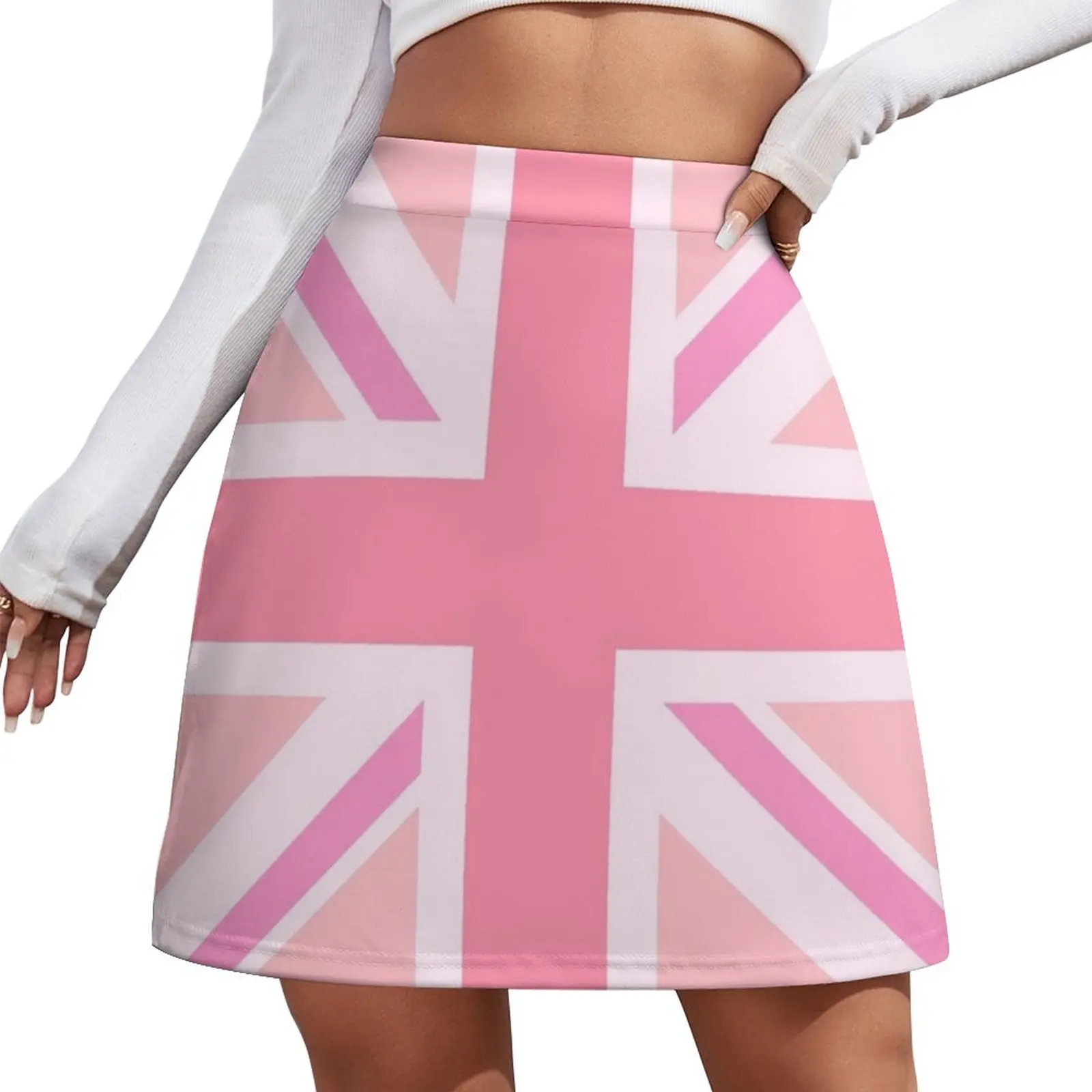 

Pink Union Jack/Flag Design Mini Skirt Woman clothing kawaii skirt Mini Skirt