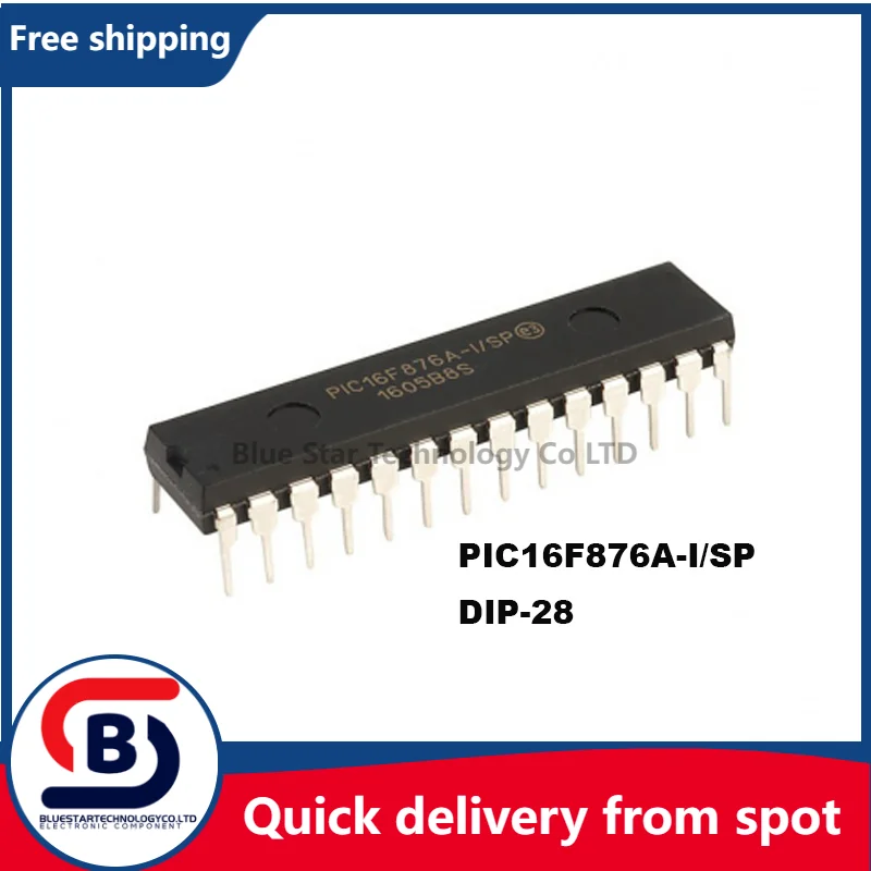 

Free Shipping 5-20pcs/lots PIC16F876A-I/SP PIC16F876A PIC16F876 16F876A 16F876 DIP28 Quick delivery from spot