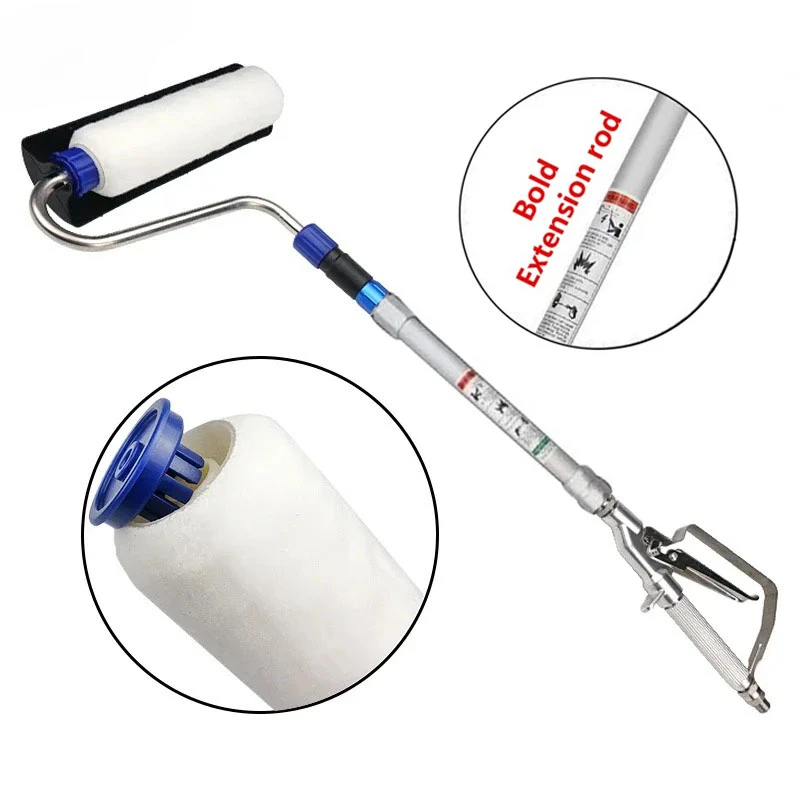 Airless Paint Roller For Finish Coats In Furnished Spaces Airless Accessories Paint Tools With 30cm Spray Extension Suitable
