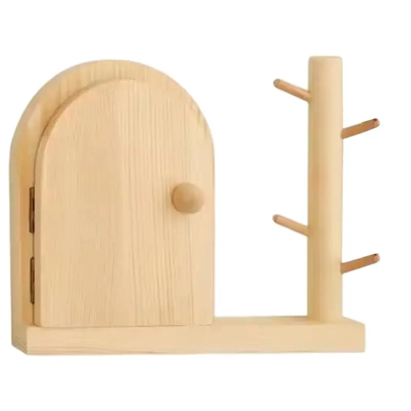 AB33-Nordic Style Wooden Switch Protective Cover Wall Mounted Socket Decorative Frame Shockproof Wall Stickers