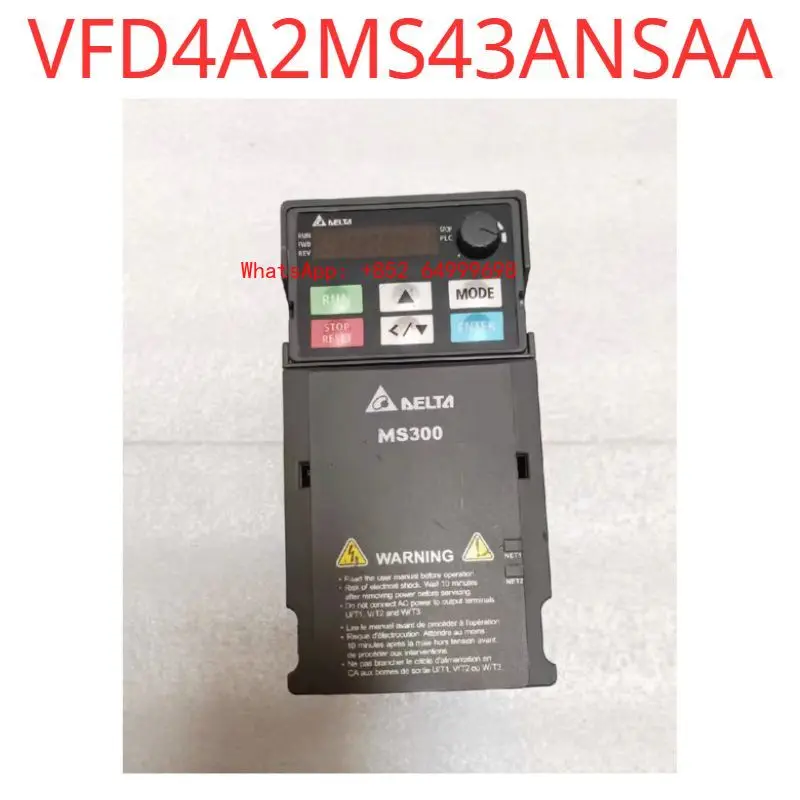 

used MS300 inverter VFD4A2MS43ANSAA, 1.5KW 380VSecond-hand test OK