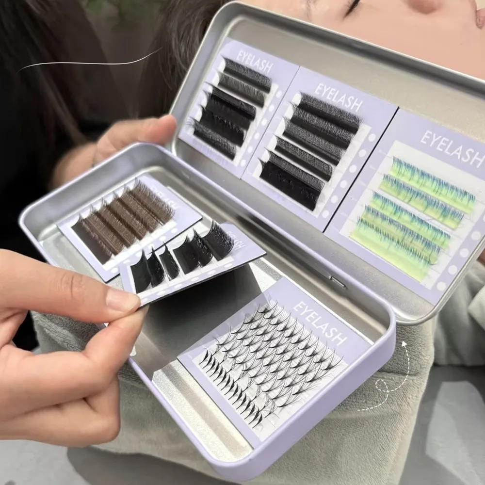 Portable Magnetic Storage Box for Eyelash Space Saving Professional Eyelash Extension Storage Tool with Display Palette Tray