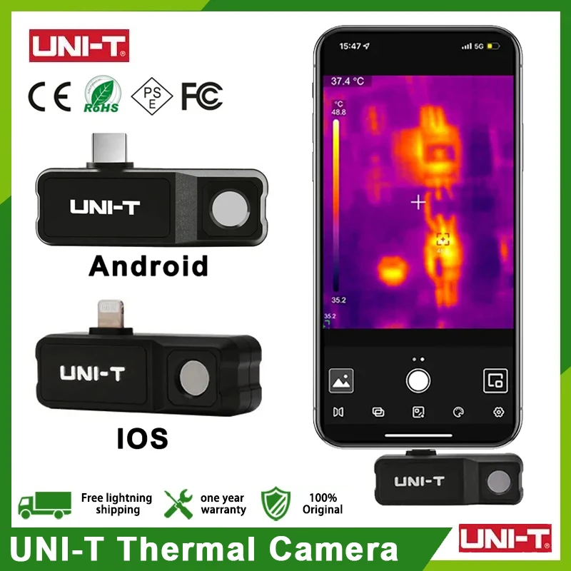 UNI-T Thermal Camera For Phone Mobile Thermal Imager UTi120 10800 Pixel UTI120MS To Repair Cell Phones (not for iPhone Type-C)