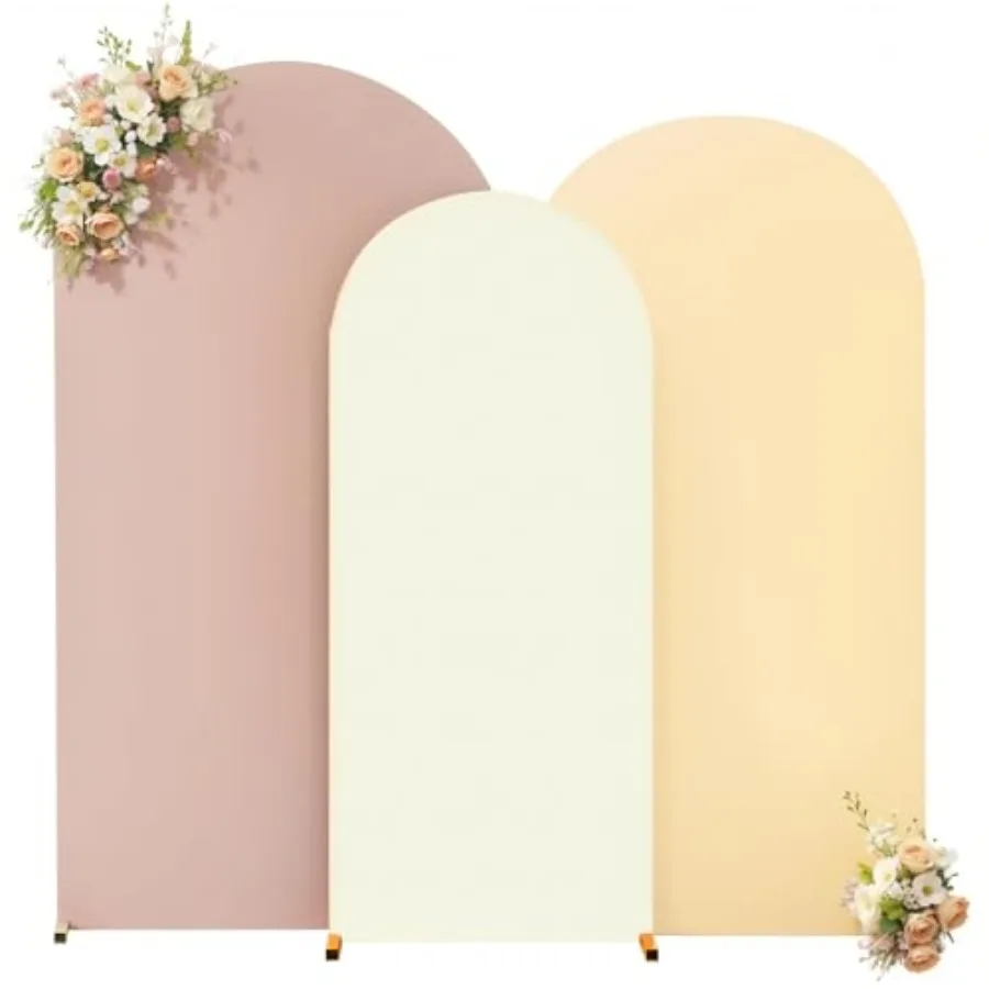 

Телесный фон с кремовой аркой цвета шампанского, 7,2 фута, 6,6 фута, 6 футов, эластичный спандекс, двухцветная ткань, свадебная вечеринка, детский душ