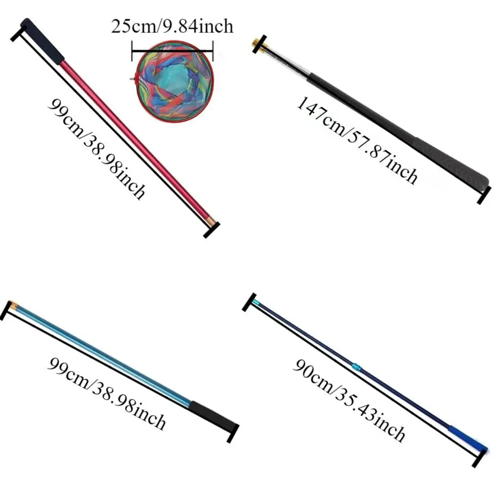 Aluminiowa siatka do łowienia ryb, odporna na korozję, do łapania owadów, teleskopowa rączka, składana głowica siatki, przenośna.