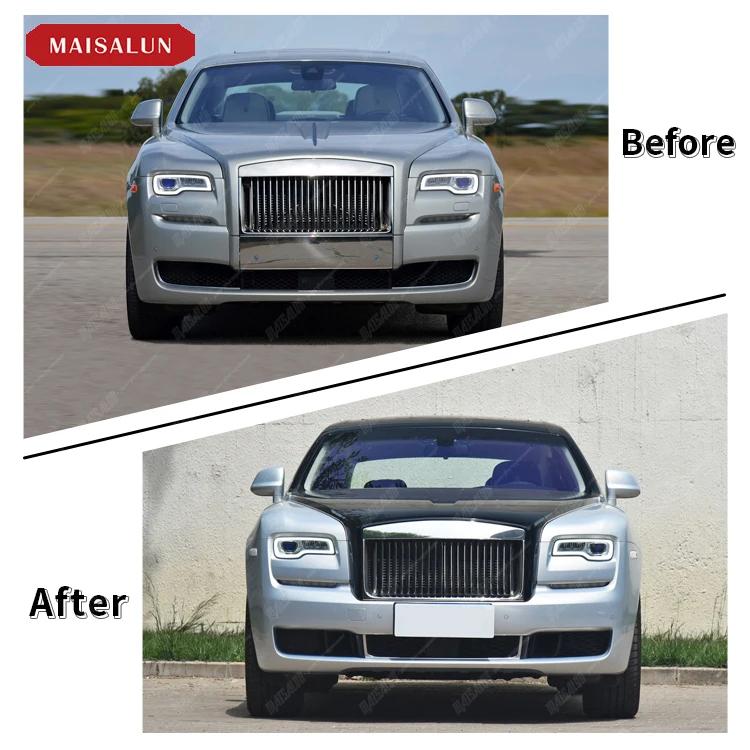 Old to New Body Kit for  Ghost 2nd Generation 15-18 Upgrade to 3rd Generation 2020 Body Kit Front Bumper Grill