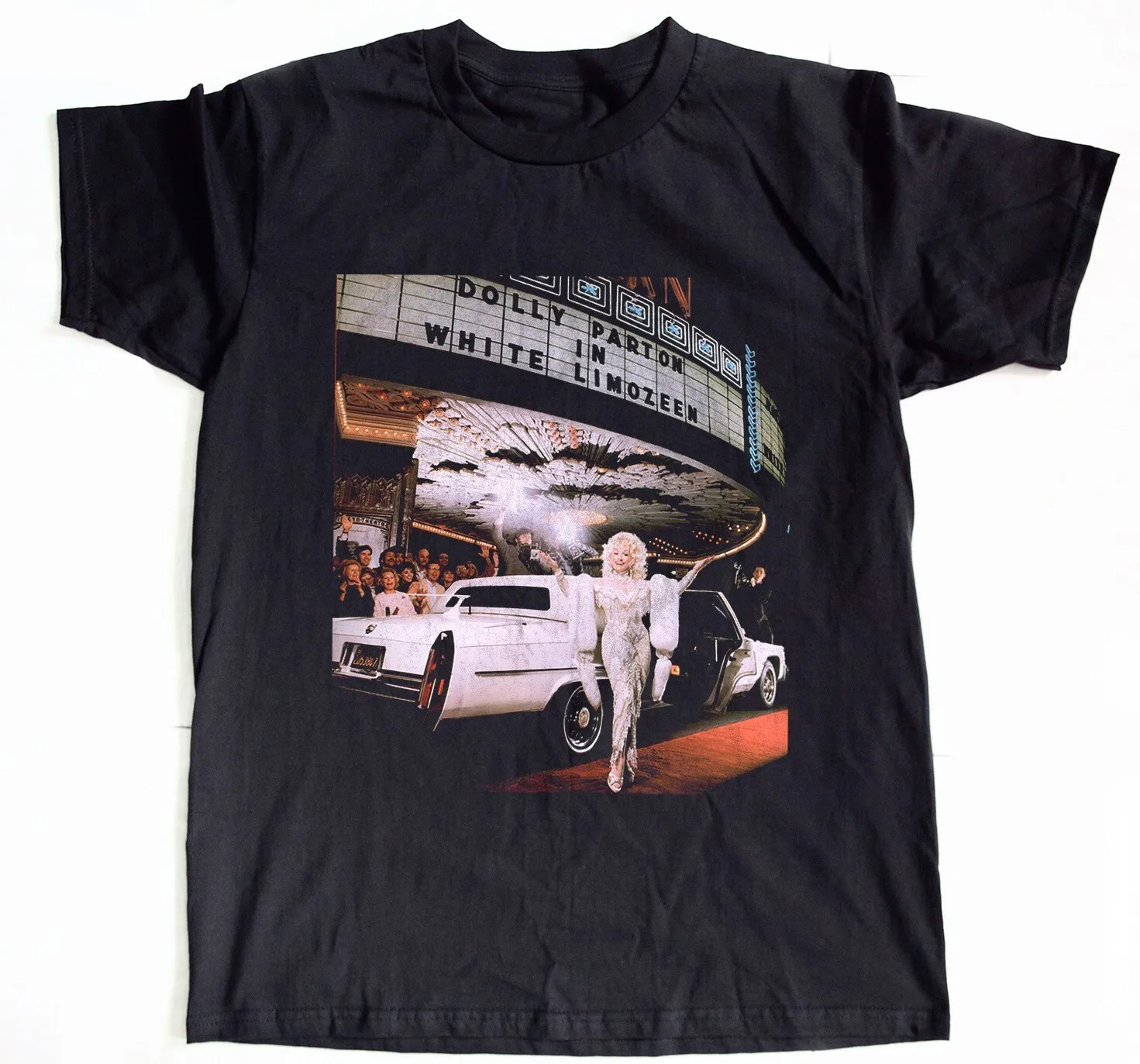 Dolly Parton - White Limozeen Album Black Unisex T-shirt Size S-5XL