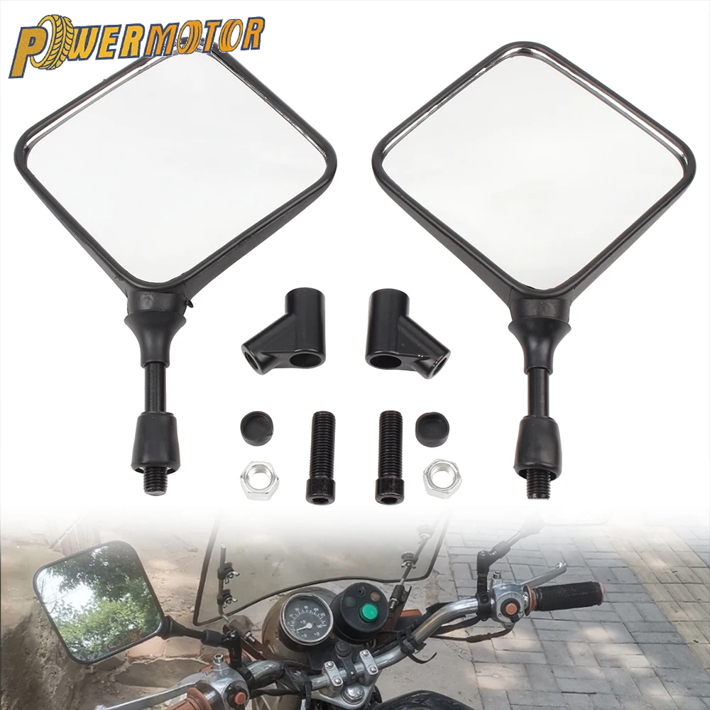 For Suzuki DR 200 250 350 650 DRZ 400 650 Motorcycle Rear View Mirror 10mm Rearview Mirrors Pit Bike Motocross Universel Parts