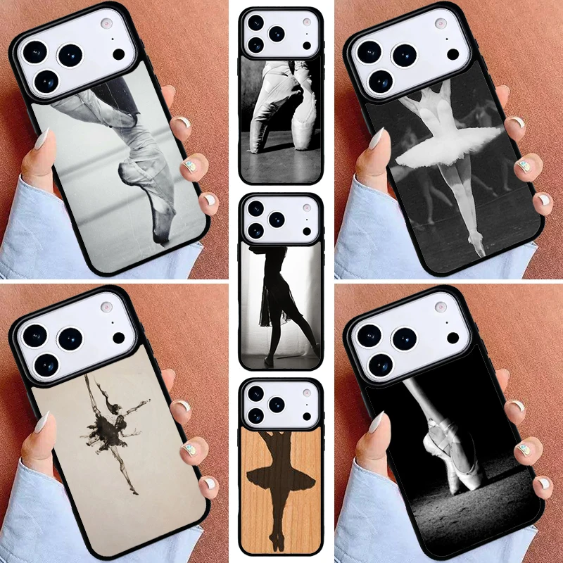 Funda para Teléfono Balletto Ballerina Dancer Scarpe para iPhone 16e 15 14 13 12 17 Pro Max Plus Air 17pro