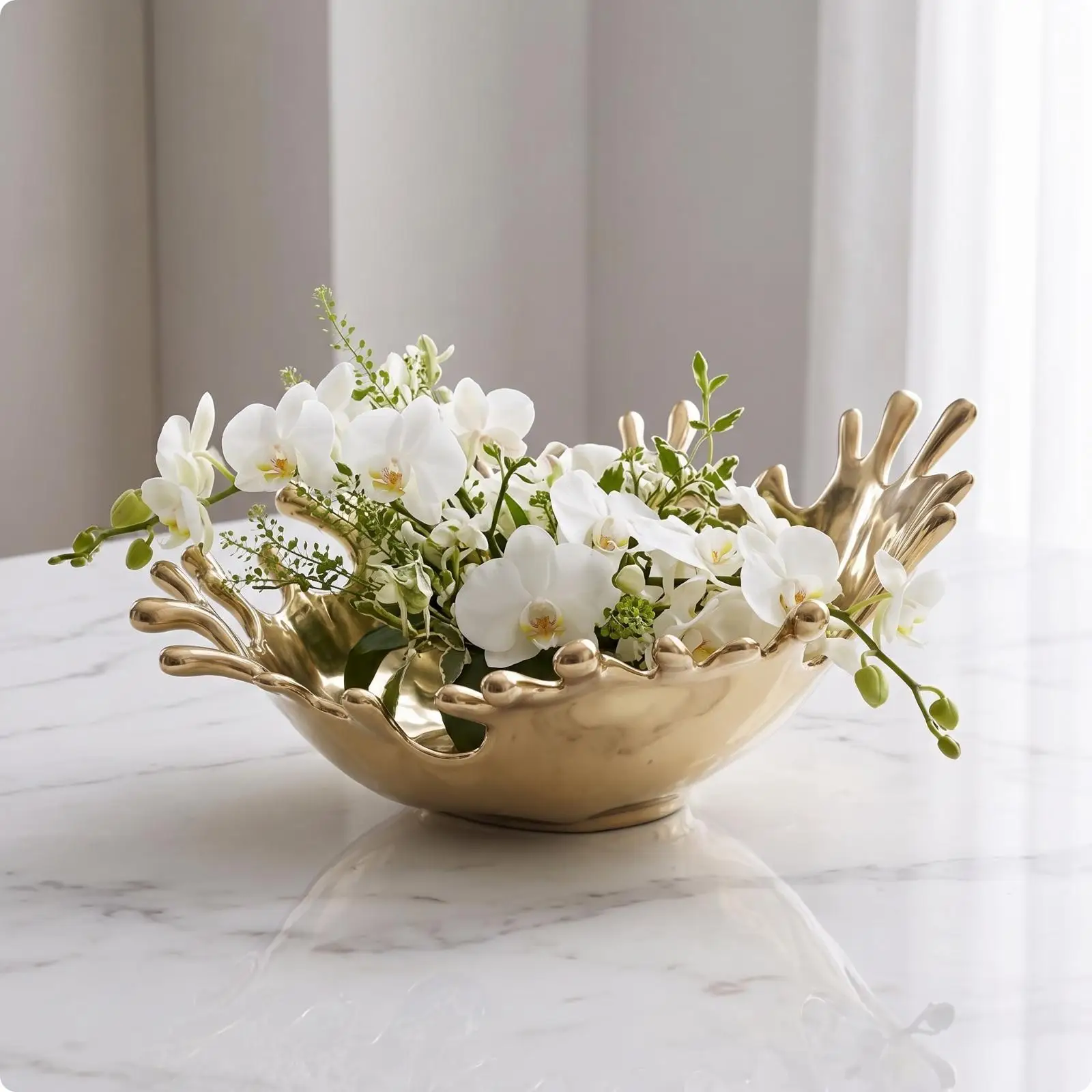 Aluminum Bowl Artisanal Hammered Metal Bowl Decorative for Entry Console