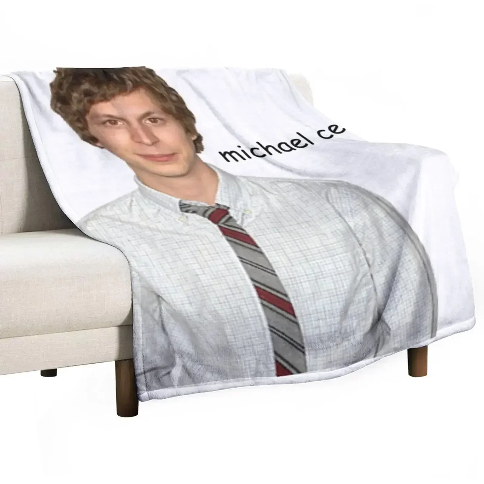 michael cera :) Throw Blanket Single Winter beds Plaid Plush Picnic Summer Blankets
