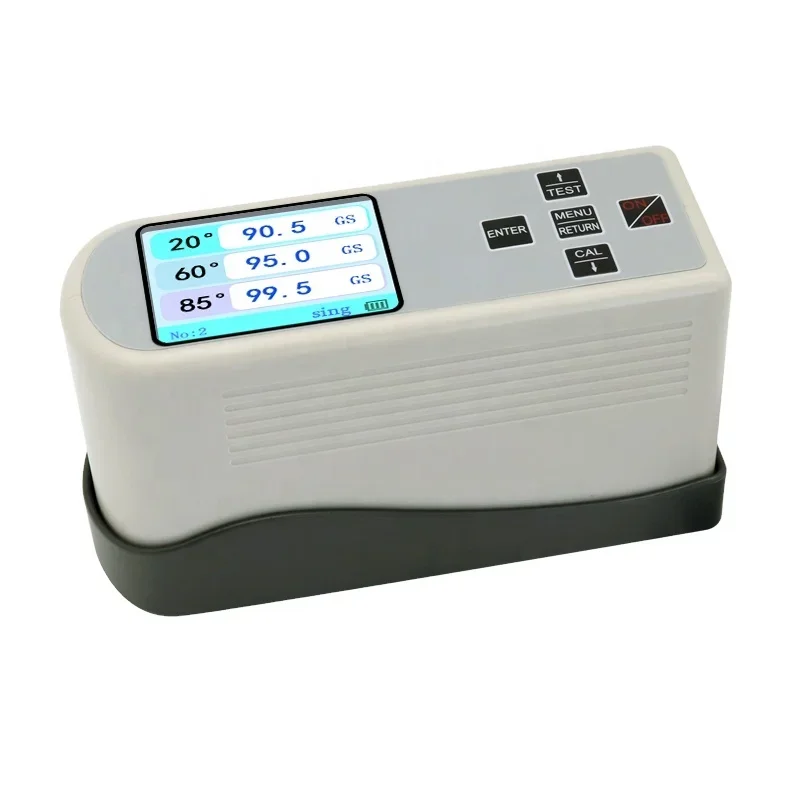 DR268 Triangle Gloss Meter Measures High Gloss Surfaces in Leather Plastic Automotive Tile Industries