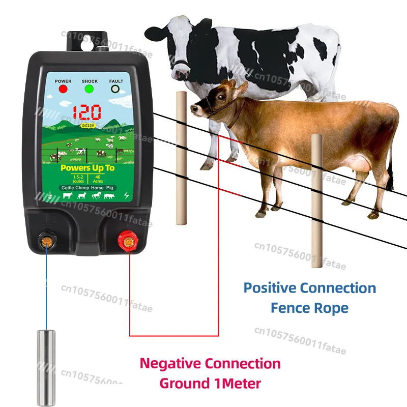Pulse Fence Export Model Pasture Livestock Breeding Cattle and Sheep Protection Net Intelligent Fence Host