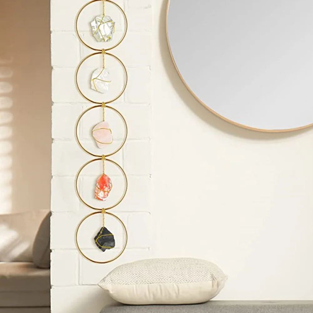 

Gemstone Wind Chime Pendant R Colors Wall Hanging Decor Vintage naments Home DIY Christmas