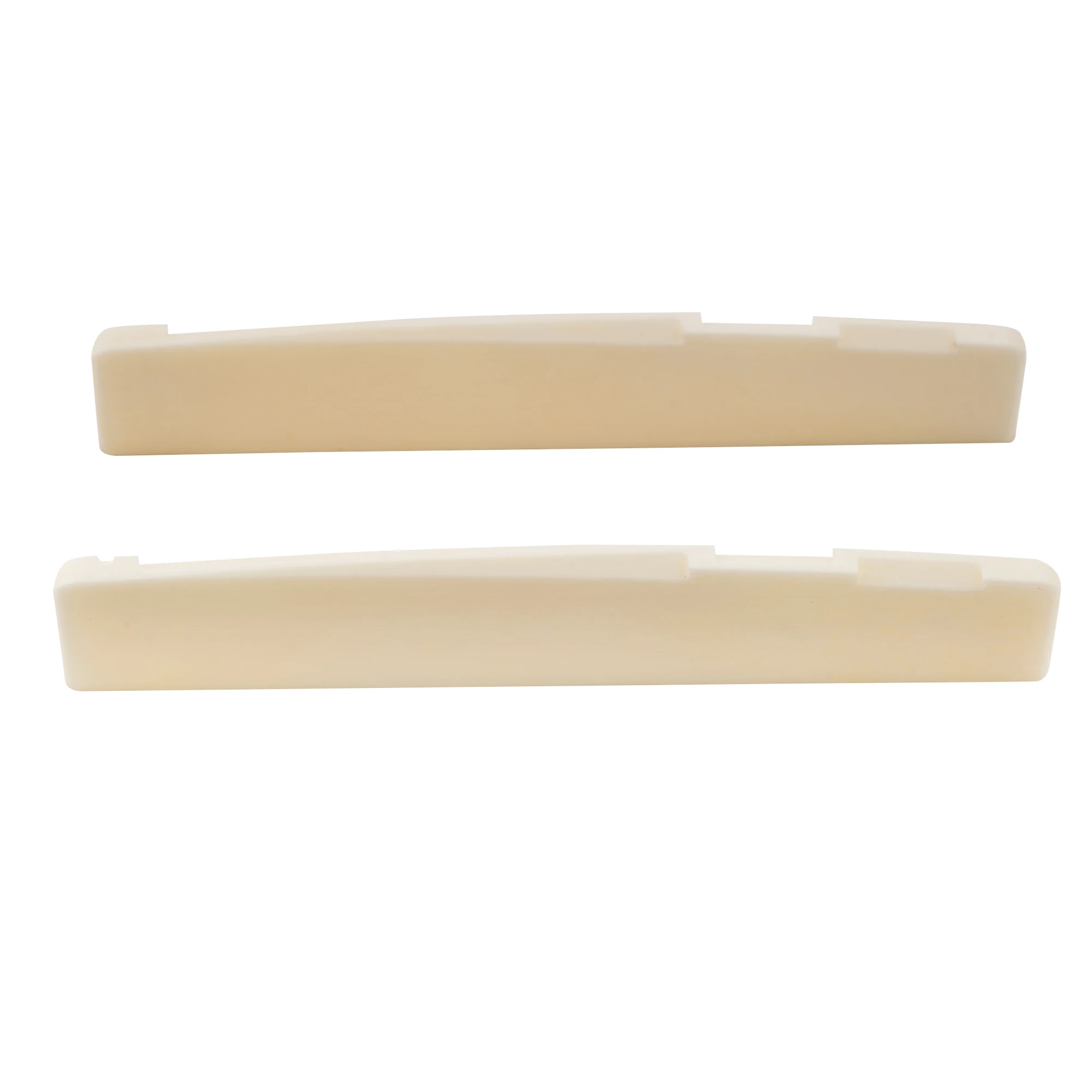 Musiclily Basic Compensated Bone Acoustic Guitar Saddle (Set of 2)