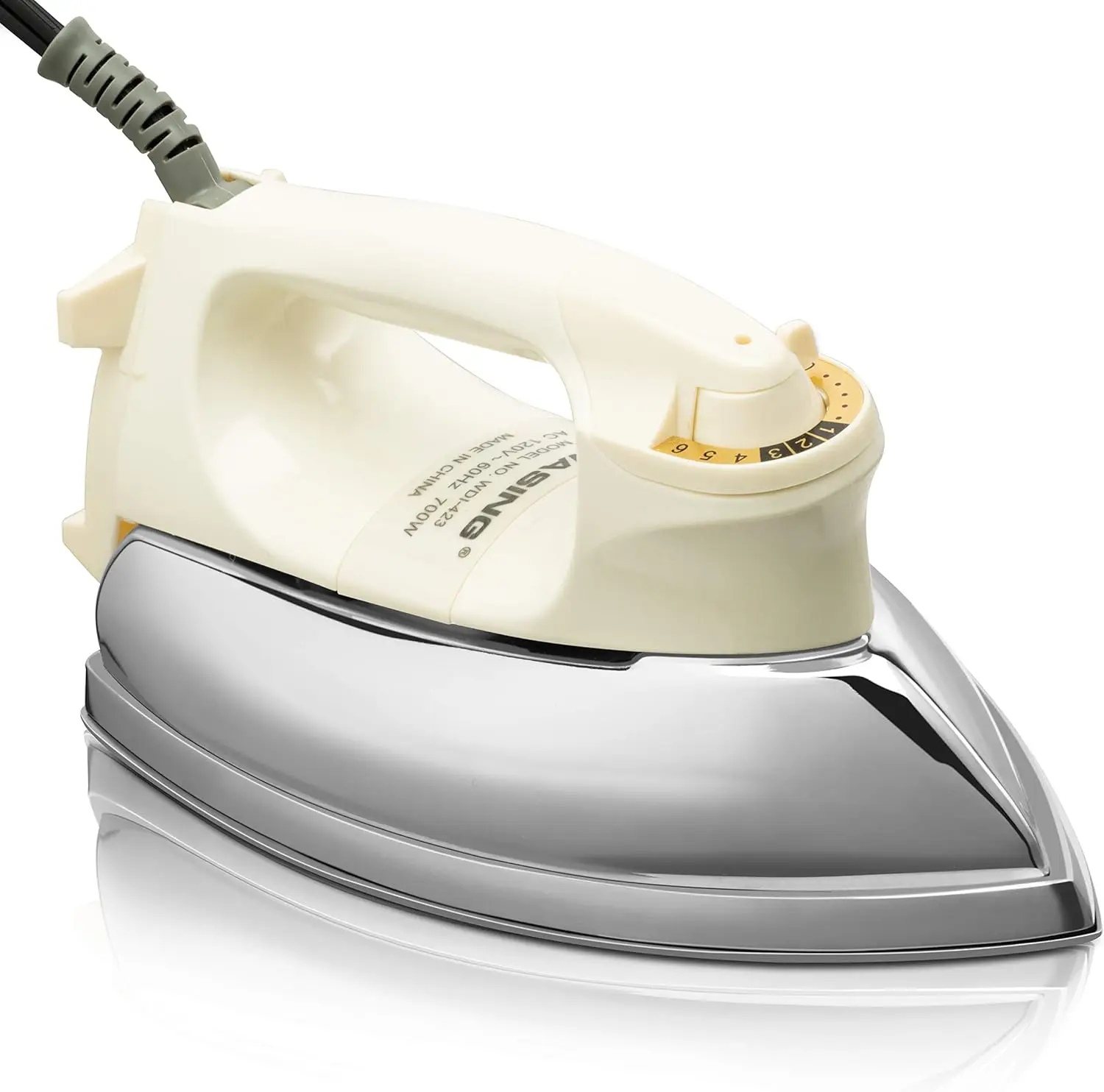 

Lightweight Portable Dry Iron with Mirror Stainless Steel Soleplate, 700W for Home and Industry Use
