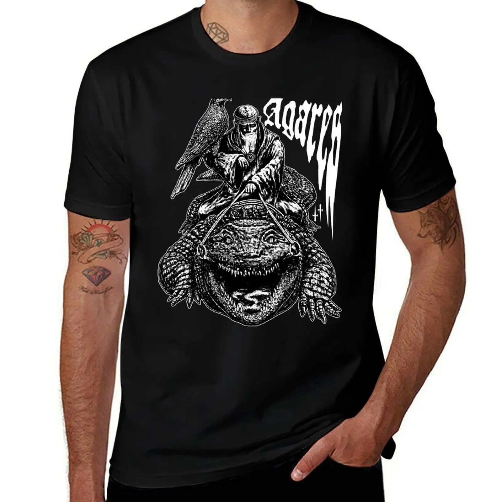 Agares T-Shirt cotton t shirt man t shirts with prints T-Shirt
