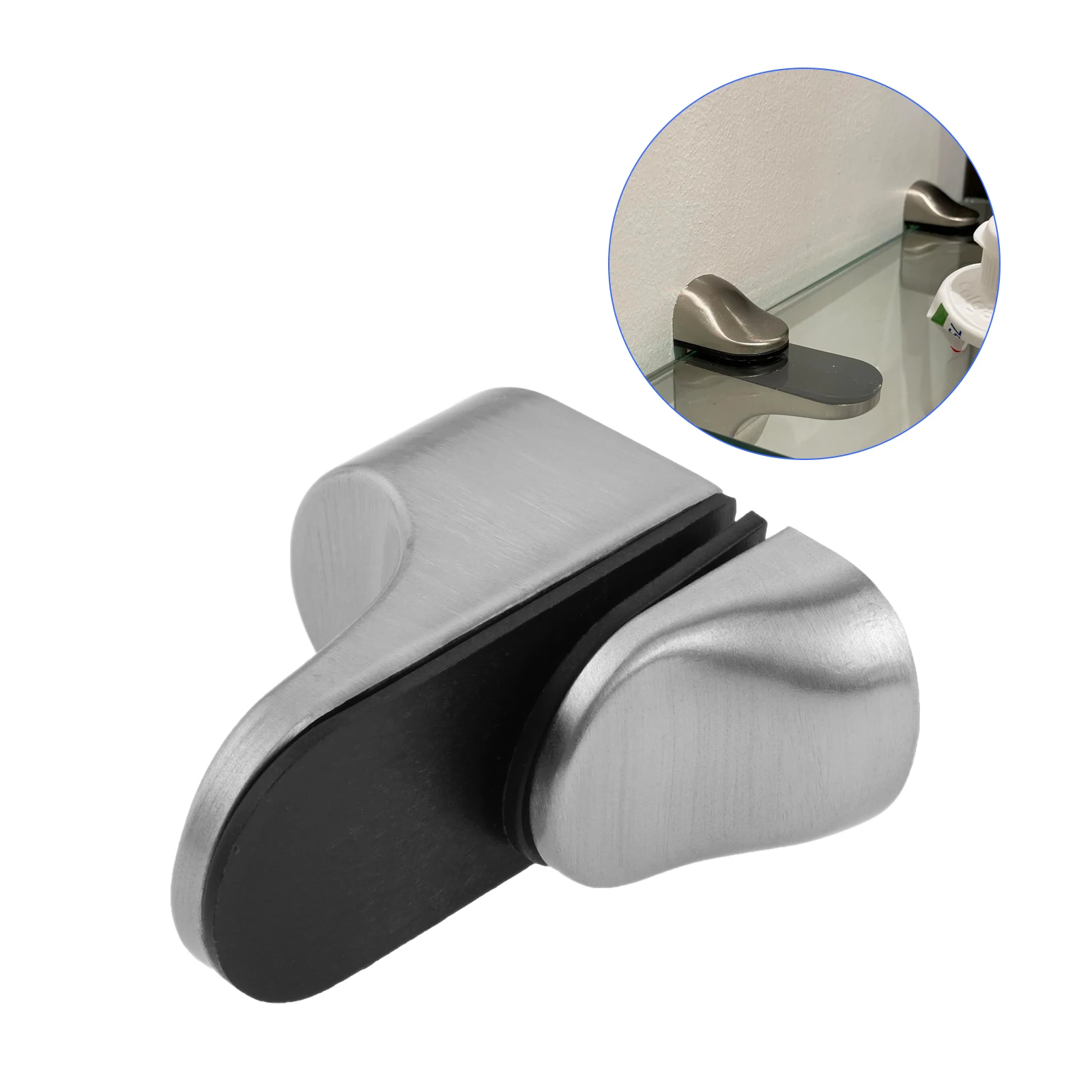 4Pcs Adjustable Glass Shelf Brackets Suitable For 3-20mm Thickness Glass Perfect for Indoor Outdoor Kitchens Bathrooms Balconies