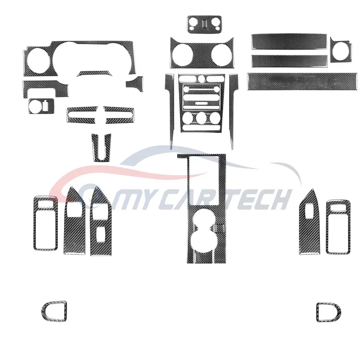

Carbon Fiber Interior Trim Sticker For Ford Mustang 2005-2009 LHD