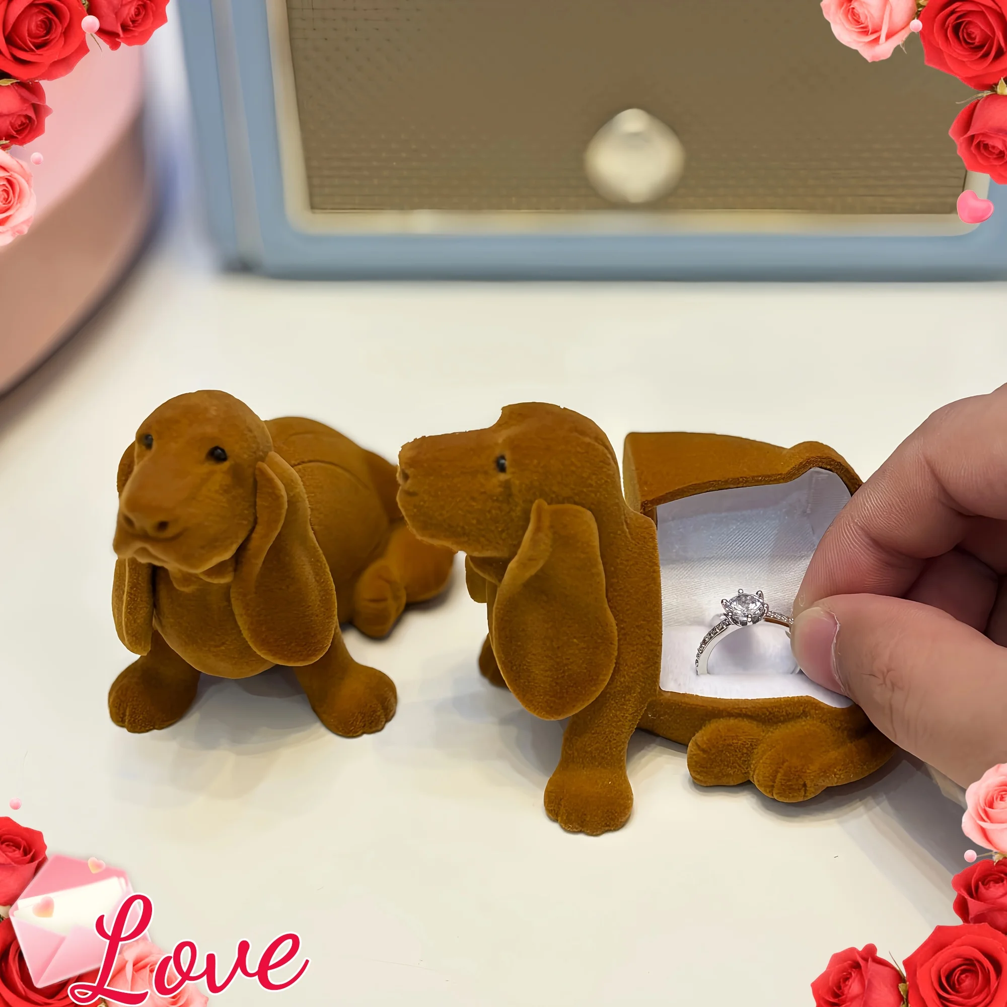 Animal Shaped Jewelry Box Cute Panda Ring Holder Earring Organizer Multi-Compartment Desktop Storage Jewelry Decorative Gifts