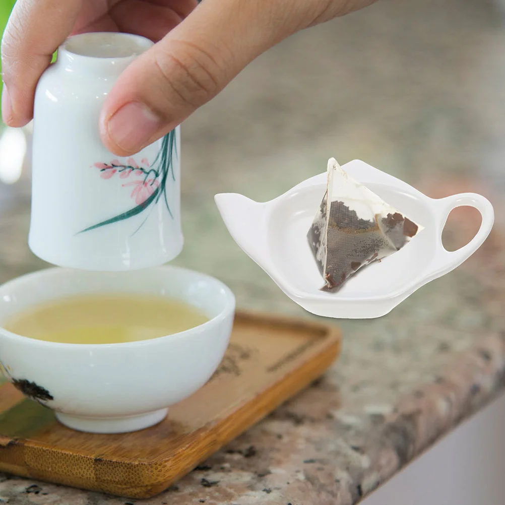 Tea Bag Holder Tea Bag Coasters Ceramic Tea Bag Saucers Spoon Rests Seasoning Dish Snack Bowl Tea Bag Storage Rack