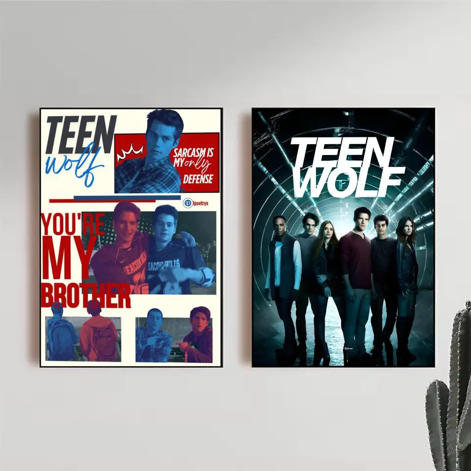 Drama T-Teen Wolf Poster Trendy Wall Art Good Sticker Printed on PP Paper for Coffee Office Bar Decoration Best Gift