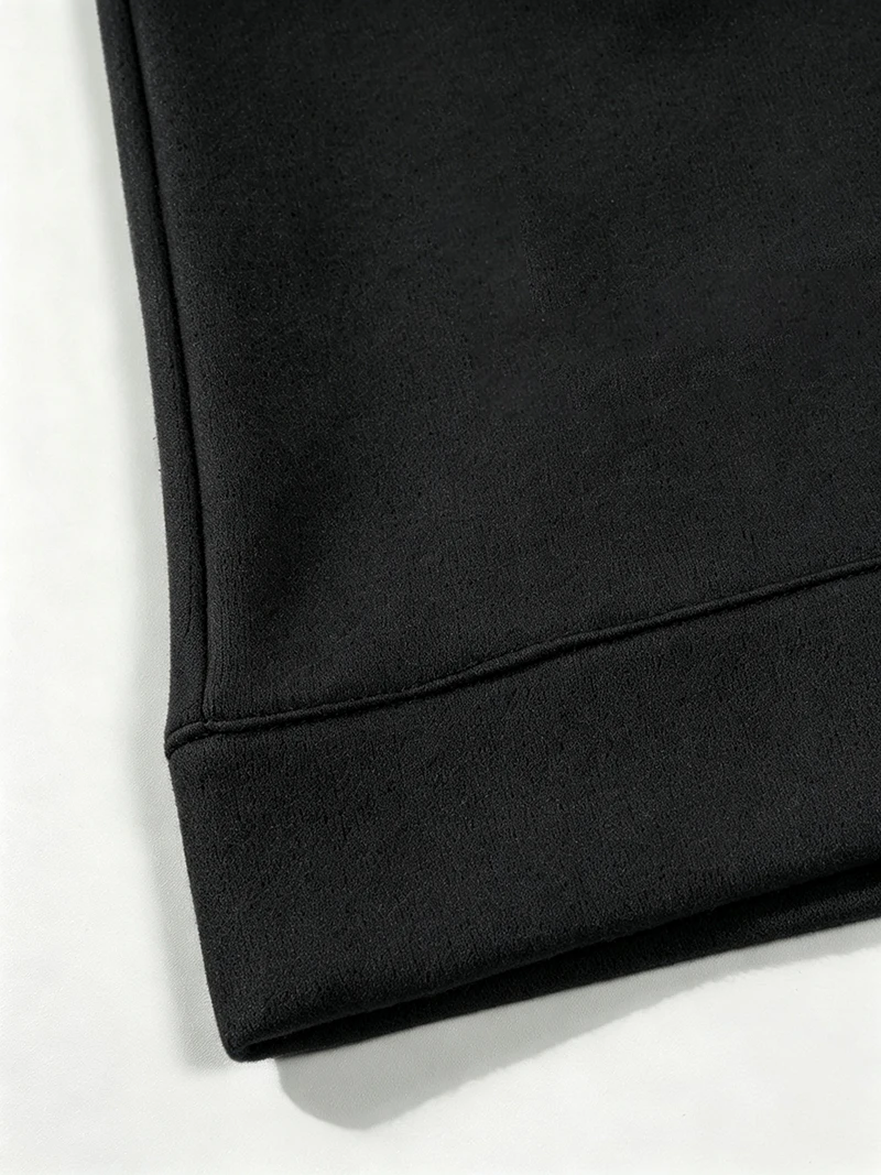 Herrenjacke mit lockerer Passform, gebürstet, kurz, langärmelig, mit Umlegekragen, einreihig, lässige Oberbekleidung für den täglichen Arbeitsweg und Streetwear – Detail 12
