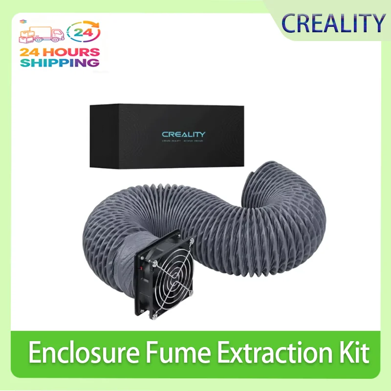 Creality Fume Extraction Kit Efficient Ventilation for 3D Printer Enclosure with Fan Interface and Laser Engraver Enclosure