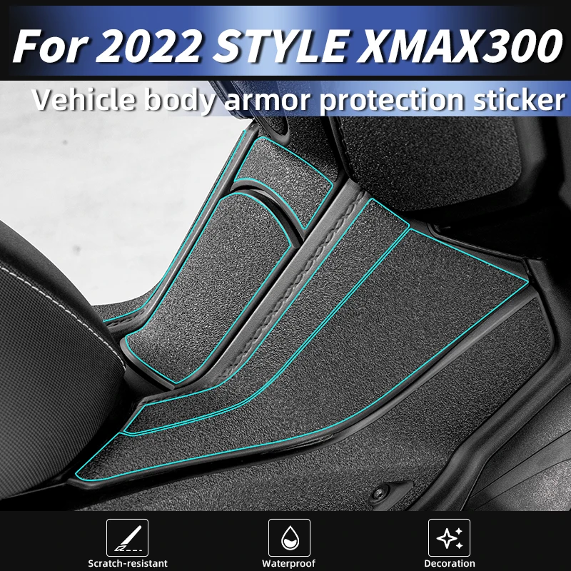 

Used For 2022 YAMAHA XMAX300 Premium Adhesive Shield Guard Decal 3M Backing High-Fit Scratch-Resistant Body Plastic Panels Kits