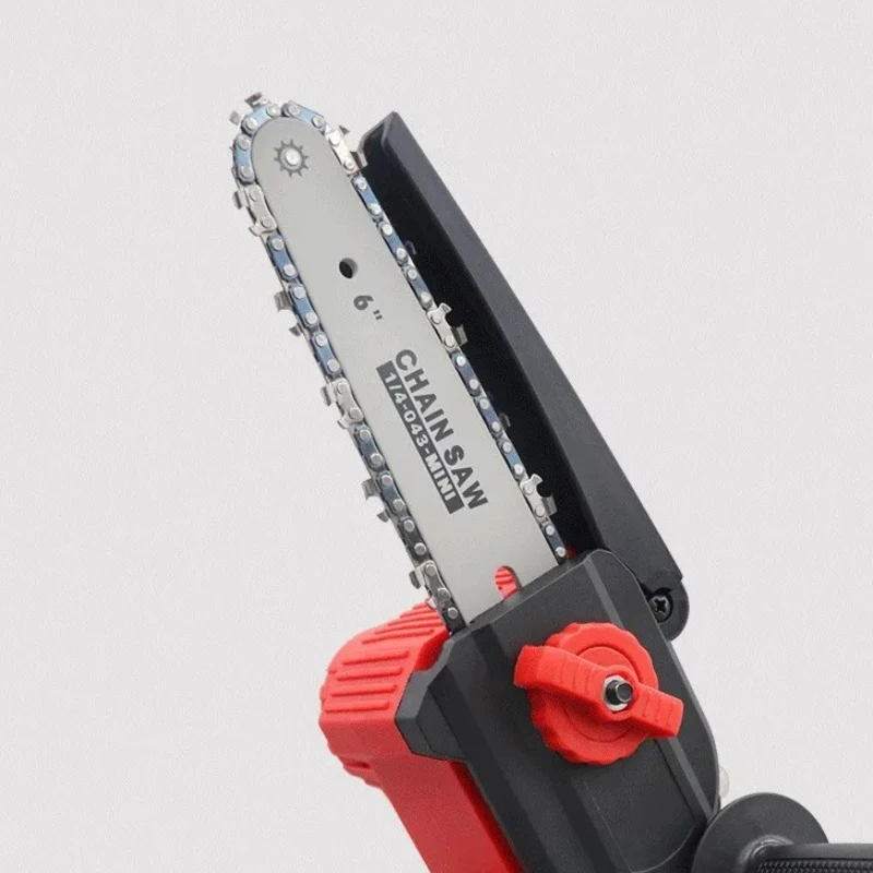 Utility 6‑Inch Brushless Mini Cordless Chainsaw High Power Lithium‑ion Handheld Saw Household Wood Cutting