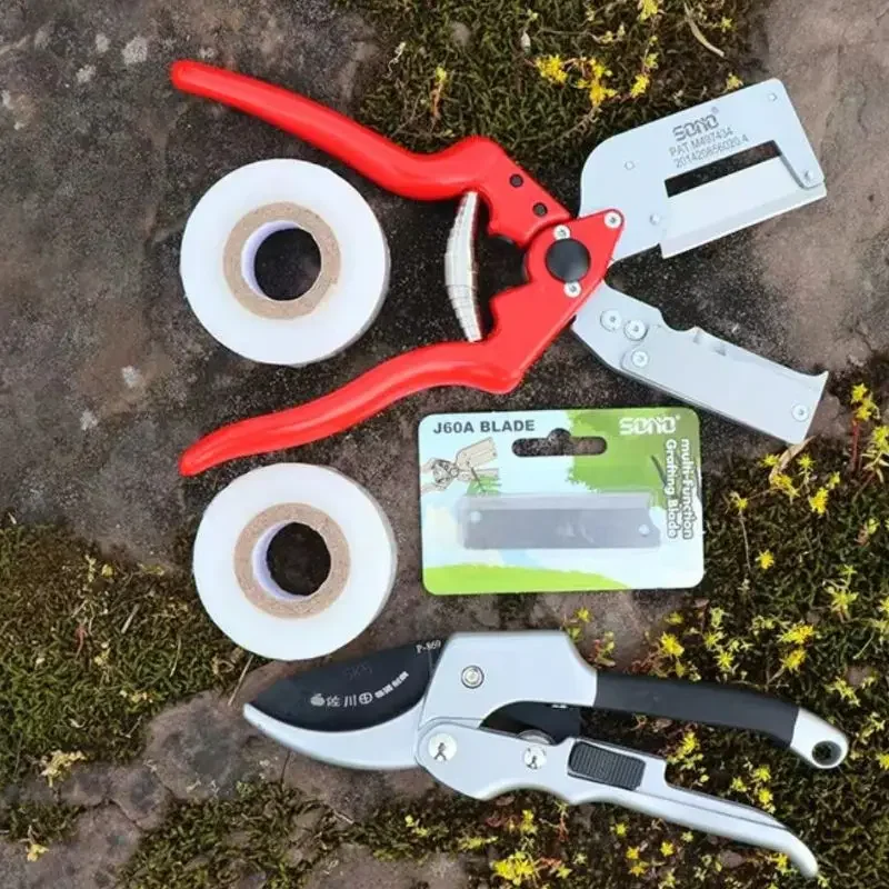 

Grafting shears, blades, pulley shears, 2 films, gloves SONO fruit tree seedling grafting machine new model new