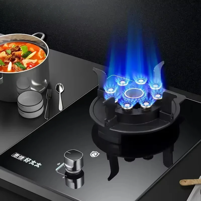 Single Stove Household Liquefied Gas Embedded  Gas Stove Natural Gas Fierce Fire Single Stove Stoves Table Kitchen Hob