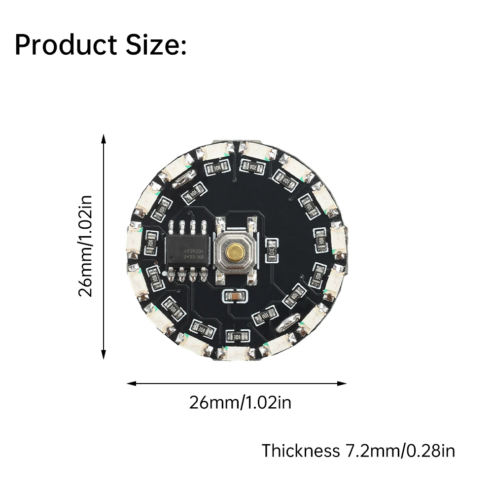 1*16 Mode LED Sakelar Lampu Magnetik Kontrol Lampu Aliran Mainan Model Robot Sakelar Induksi Magnetik Lampu Putar Berkedip
