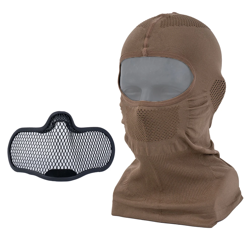 Tactical Venom Balaclava Mask V1 Elastic Breathable With Steel Mesh Full Protective Mask Headgear Hunting Paintball Airsoft Gear