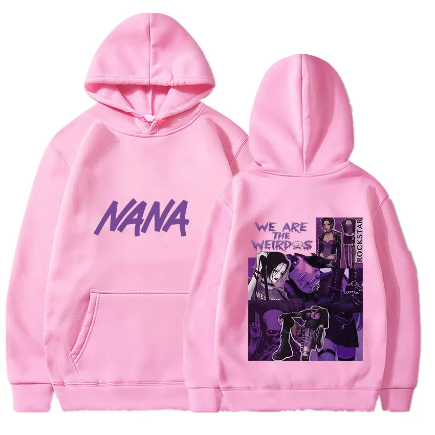 Anime Nana Osaki Hoodies Unisex Wholesale Hip Hop 11 Color Hooded Sweatshirt Fashion Casual Harajuku Pullover For Men Women